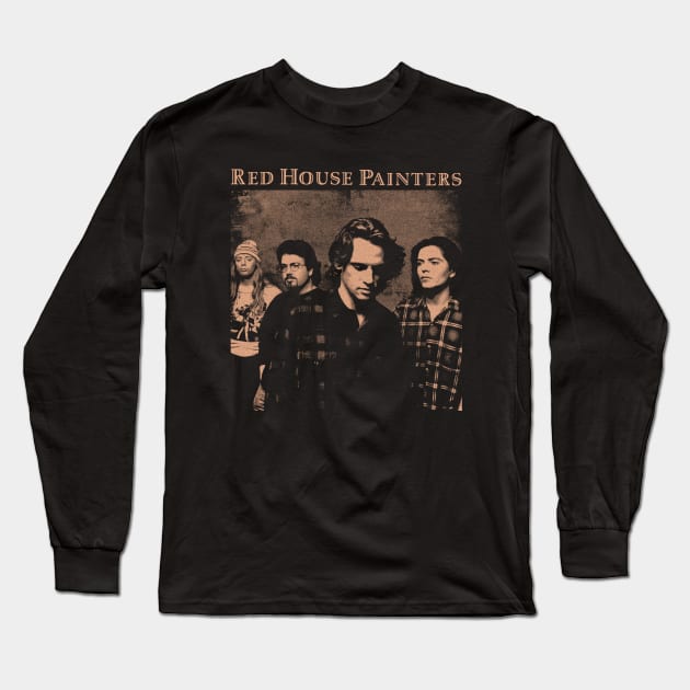 Classic Red House Painters Long Sleeve T-Shirt by Moderate Rock